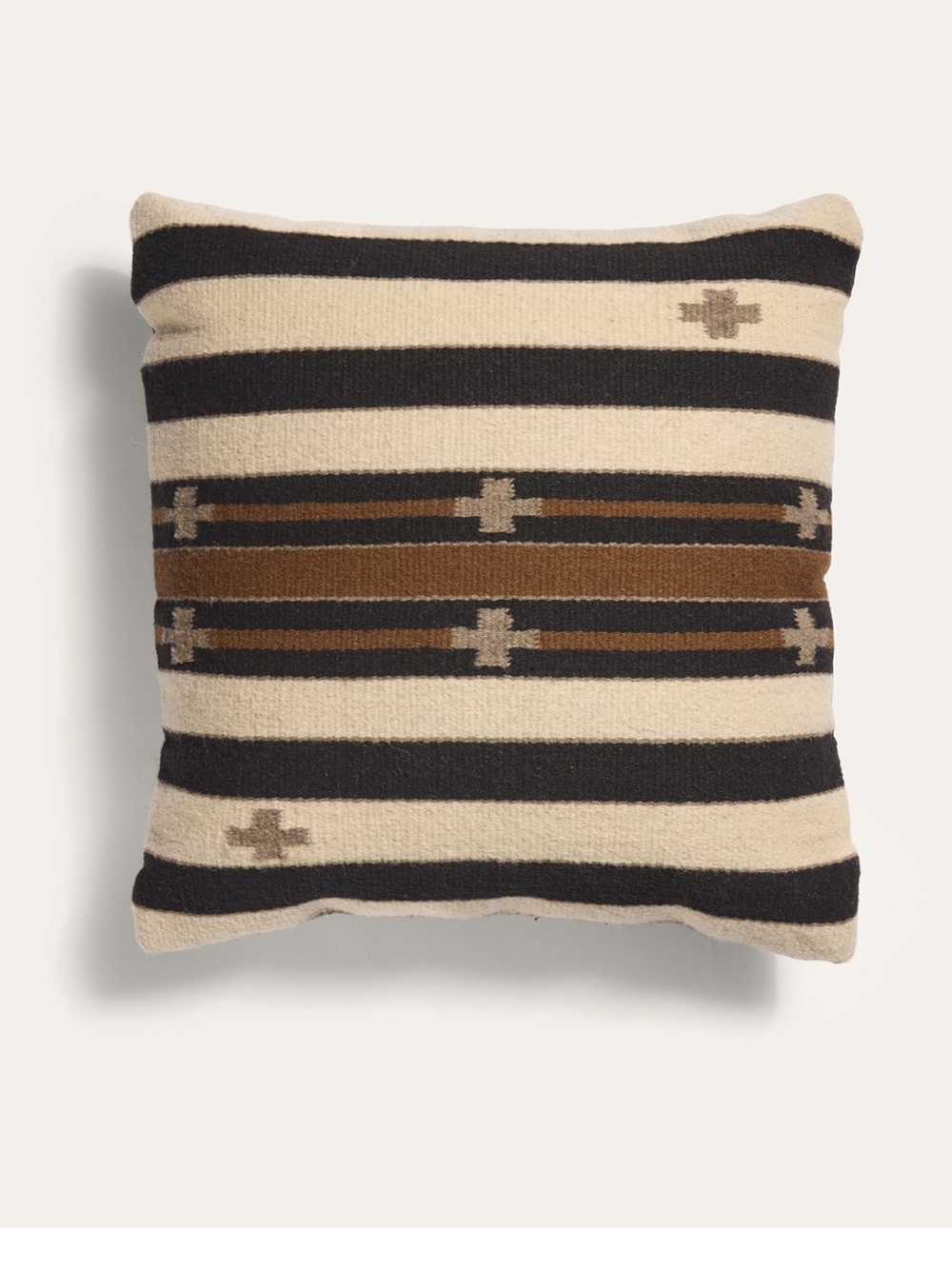 PENDLETON TURQUOISE CROSSES SQUARE PILLOW 22 x 22 Neutral